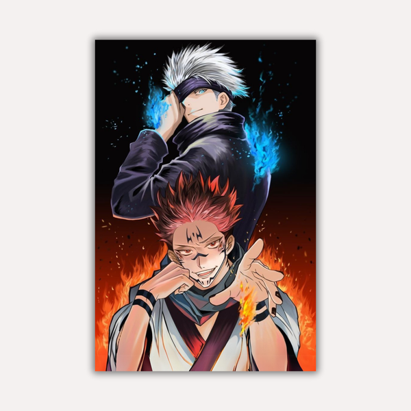 Jujutsu Kaisen Metal Poster - Cursed Divide | Anime Wall Art India