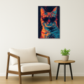 Cat Metal Poster - CoolCat | Animal Wall Art India