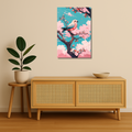 Bird Metal Poster - Hanami | Nature Wall Art India