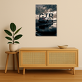Cars Metal Poster - GTR | Car Wall Art India