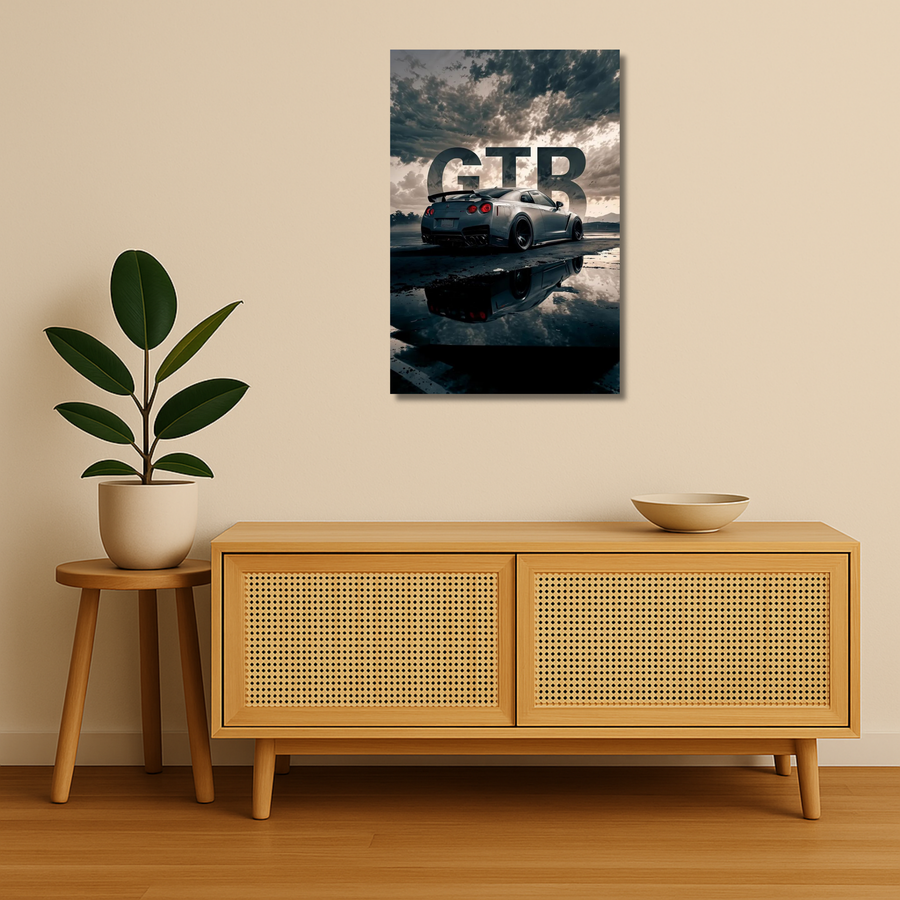 Cars Metal Poster - GTR | Car Wall Art India