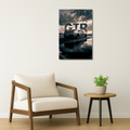Cars Metal Poster - GTR | Car Wall Art India