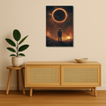 Celestial Metal Poster - Stellar Witness | Aesthetic Wall Art India
