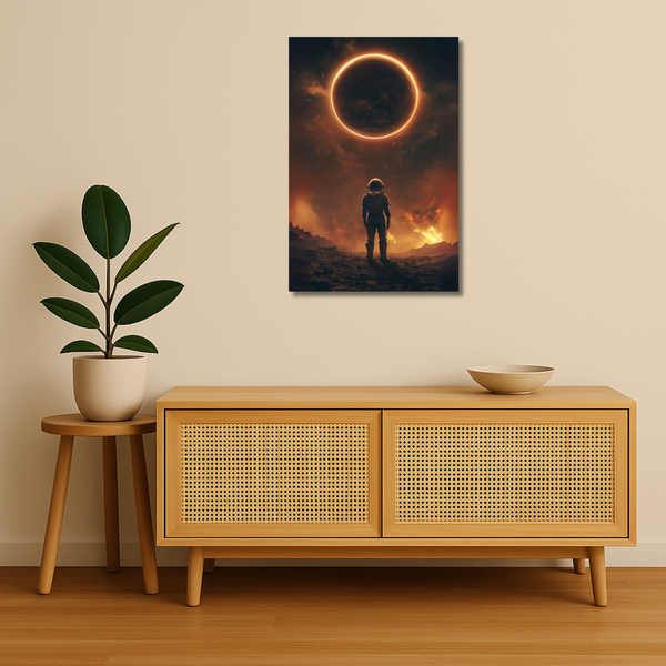 Celestial Metal Poster - Stellar Witness | Aesthetic Wall Art India