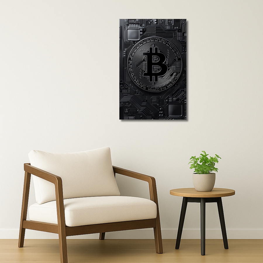 Crypto Hustle Metal Poster - CryptoCircuit | Wall Art India
