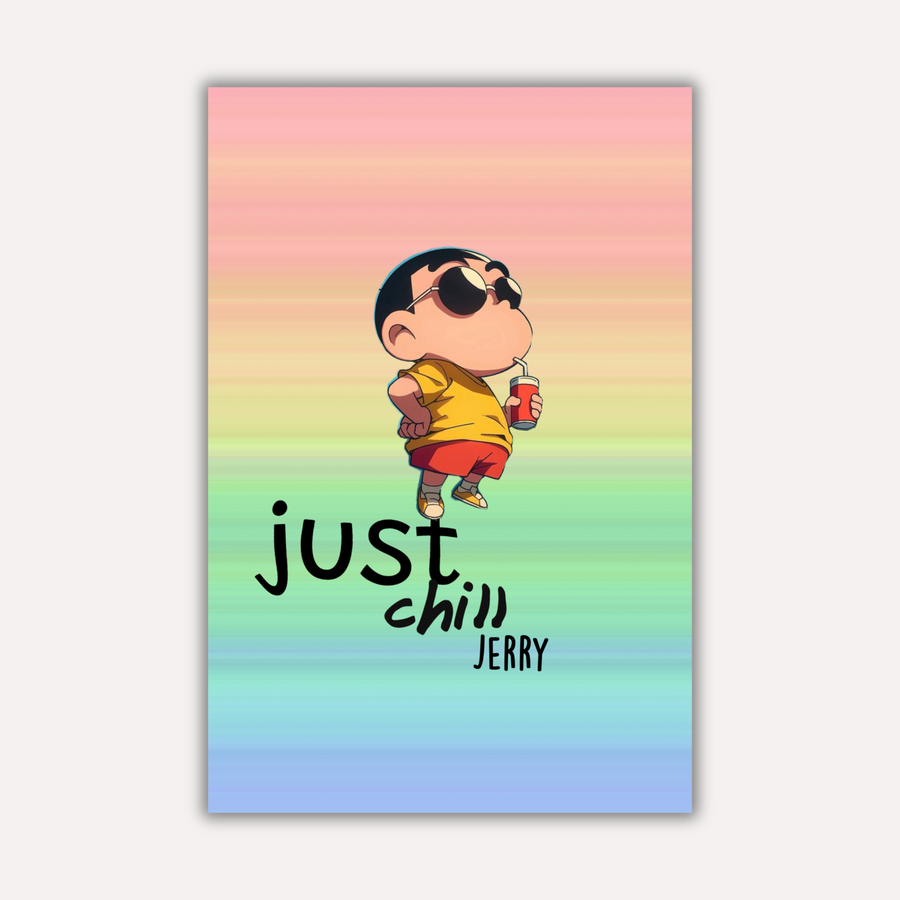 Shinchan Metal Poster - Vibin | Cartoon Wall Art India