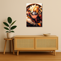 Naruto Metal Poster - Uzumaki Glaze Wall Art - Naruto Metal Poster | Anime Wall Art India