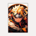 Naruto Metal Poster - Uzumaki Glaze Wall Art - Naruto Metal Poster | Anime Wall Art India