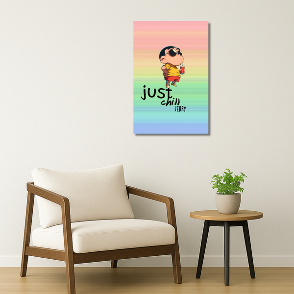 Shinchan Metal Poster - Vibin | Cartoon Wall Art India