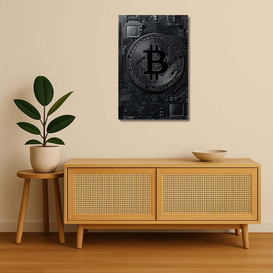 Crypto Hustle Metal Poster - CryptoCircuit | Wall Art India
