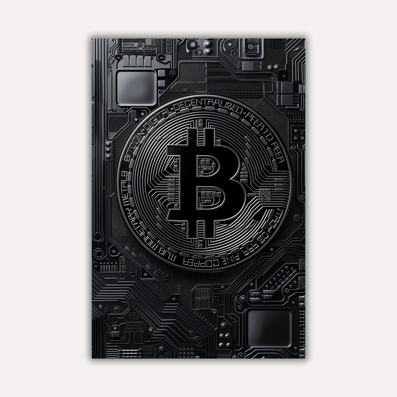 Crypto Hustle Metal Poster - CryptoCircuit | Wall Art India