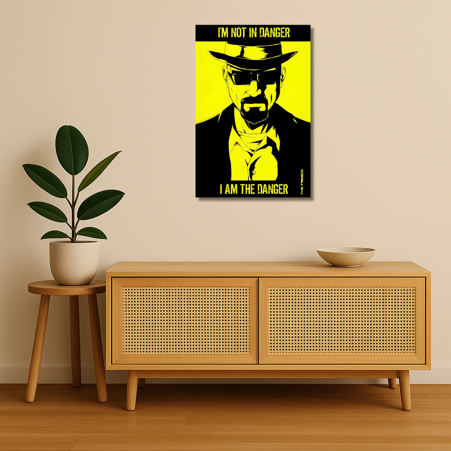 Breaking Bad Metal Poster - Danger Mode | TV Series Wall Art India