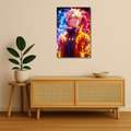 Naruto Metal Poster - Kurama Cloak Wall Decor | Anime Wall Art India