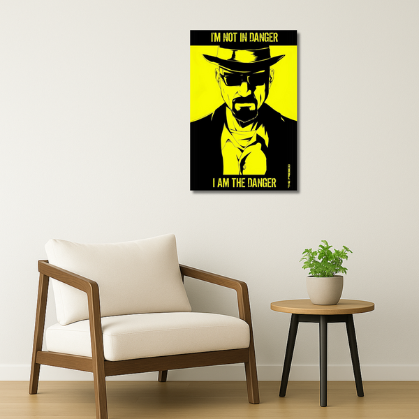 Breaking Bad Metal Poster - Danger Mode | TV Series Wall Art India