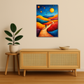 Abstract Metal Poster - Planet Parade | Modern Wall Art India