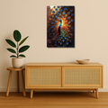 Peacock Metal Poster - RoyalMor | Nature Wall Art India