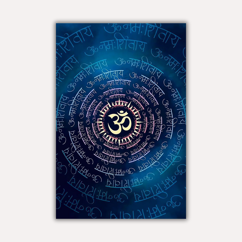 Mahadev Shiva Metal Poster - Shivoham | Spiritual Wall Art India