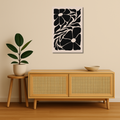 Floral Metal Poster - NoirBloom | Aesthetic Wall Art India