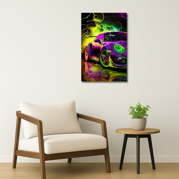 Electro Speed Demon | Metal Wall Art Poster India