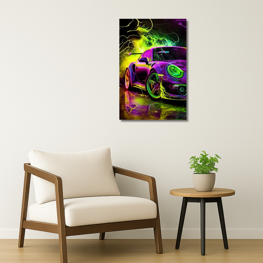Electro Speed Demon | Metal Wall Art Poster India