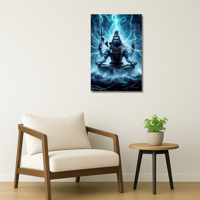 Indian Gods - Meditating Shiva – Lightning Energy image 3