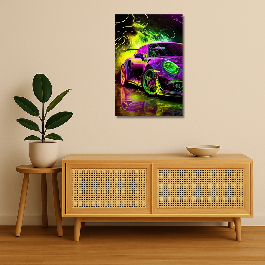 Electro Speed Demon | Metal Wall Art Poster India