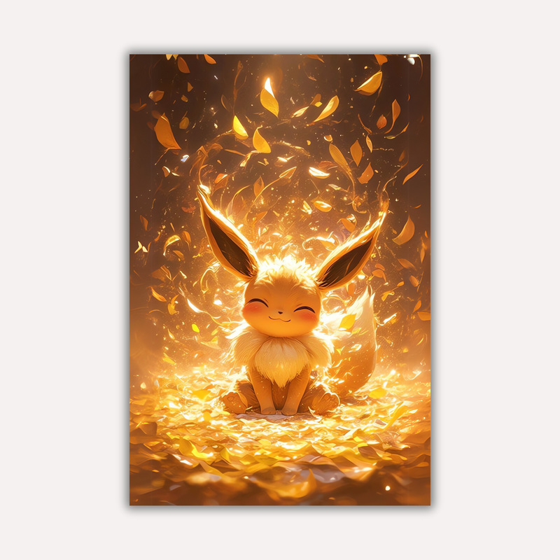 Pokemon Metal Poster - PikaPika | Anime Wall Art India