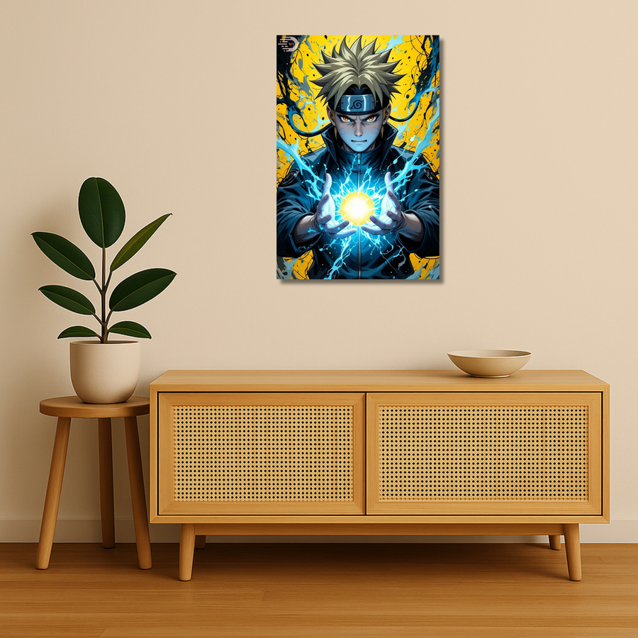 Naruto Metal Poster - Lightning Sensei Metal Print - Naruto Metal Poster | Anime Wall Art India