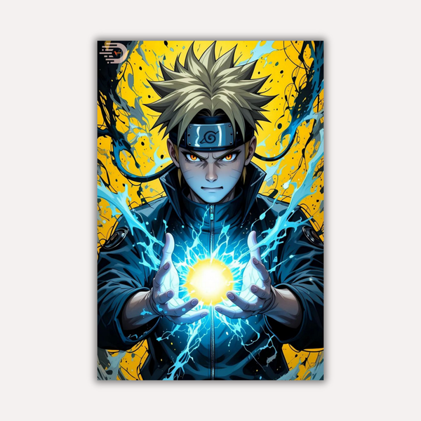 Naruto Metal Poster - Lightning Sensei Metal Print - Naruto Metal Poster | Anime Wall Art India