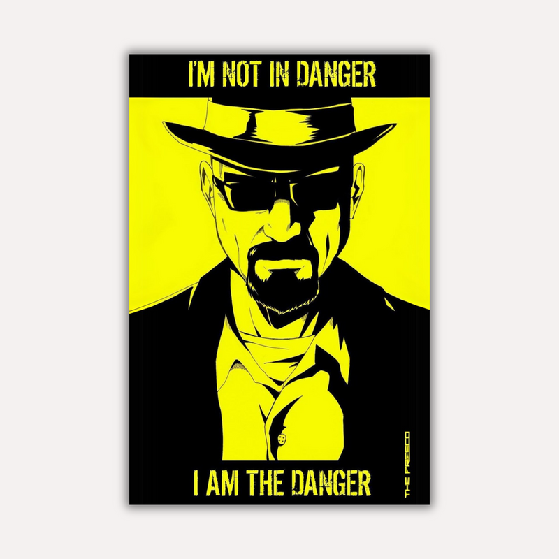 Breaking Bad Metal Poster - Danger Mode | TV Series Wall Art India