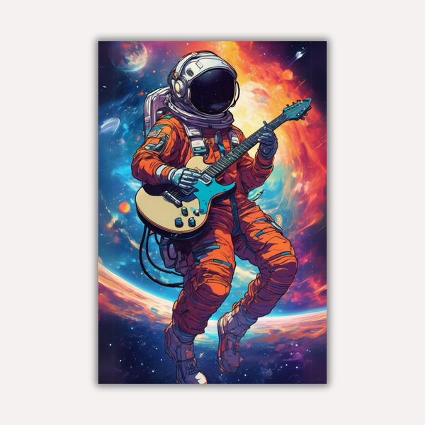 Music Metal Poster - Astro Jam | Aesthetic Wall Art India