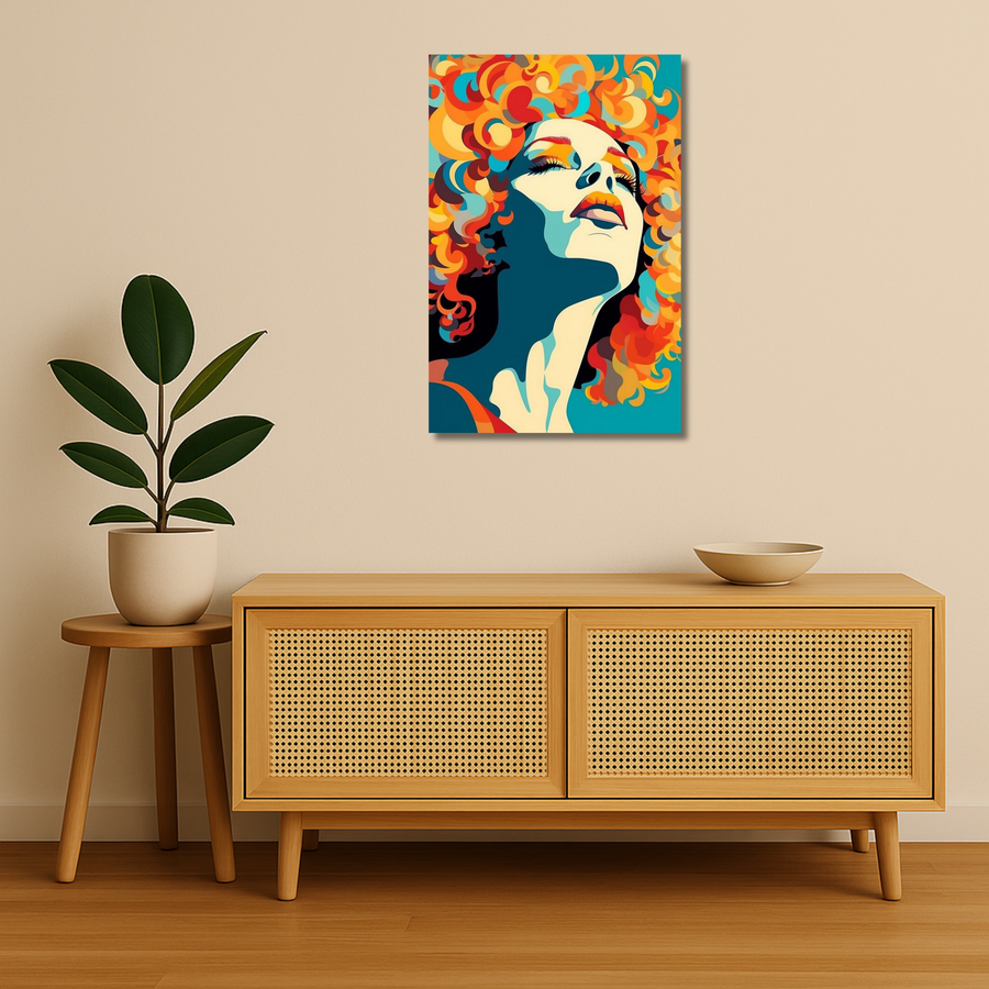 Pop Art Metal Poster - Colorstorm | Aesthetic Wall Art India