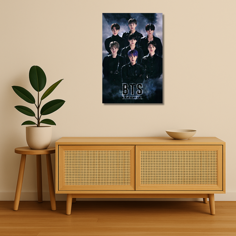 K-Pop Metal Poster - Black Swan Line | Music Wall Art India