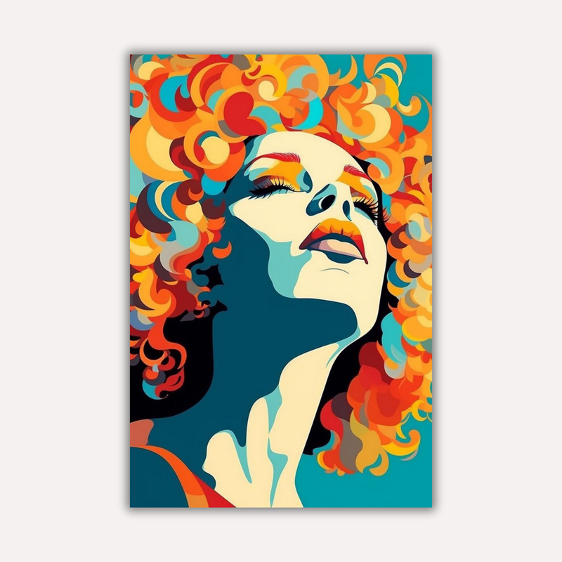 Pop Art Metal Poster - Colorstorm | Aesthetic Wall Art India
