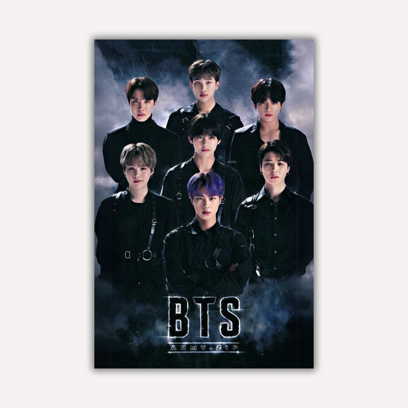 K-Pop Metal Poster - Black Swan Line | Music Wall Art India