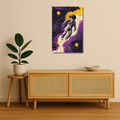Celestial Metal Poster - MoonWave | Aesthetic Wall Art India