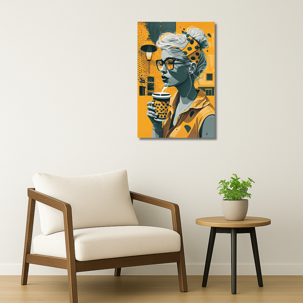 Pop Art Metal Poster - DotLatte | Aesthetic Wall Art India