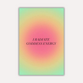 Affirmations Metal Poster - Goddess | Motivational Wall Art India