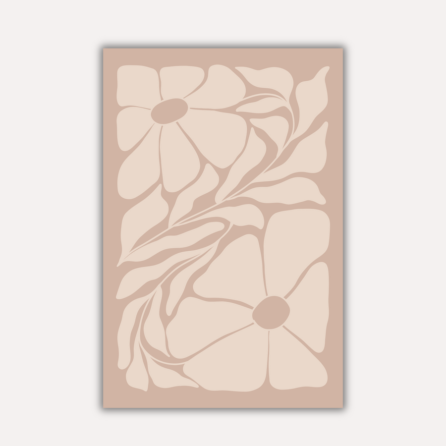 Floral Metal Poster - PetalSands | Aesthetic Wall Art India