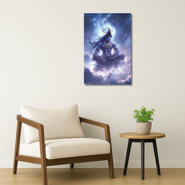 Indian Gods - Mahadev in Cosmic Dhyana