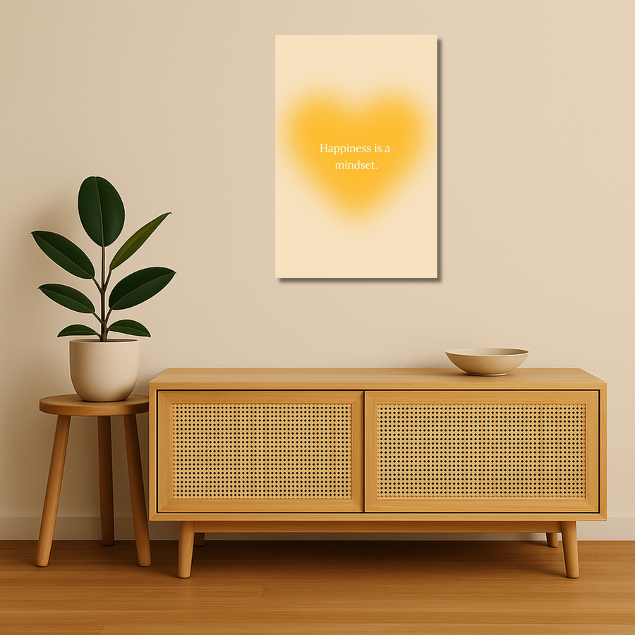 Affirmations Metal Poster - GlowUp | Motivational Wall Art India