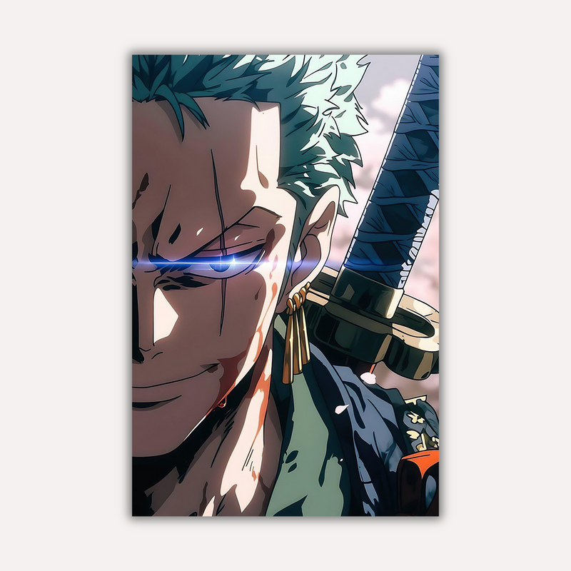 One Piece Metal Poster - Santoryu Surge | Anime Wall Art India