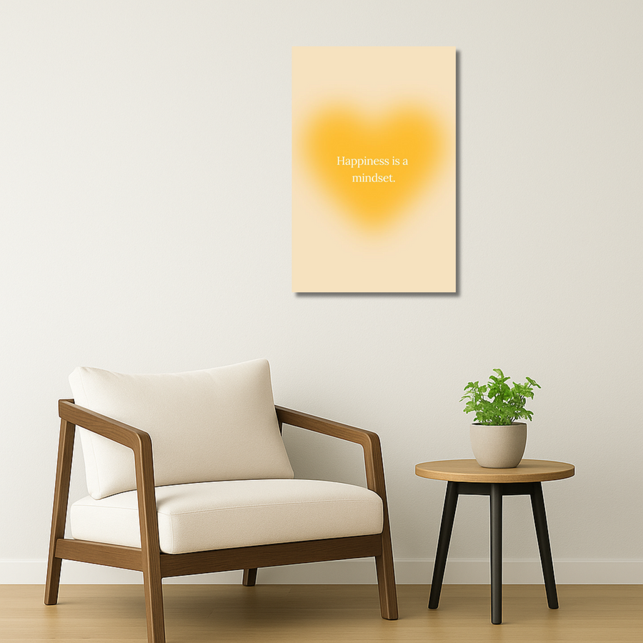 Affirmations Metal Poster - GlowUp | Motivational Wall Art India