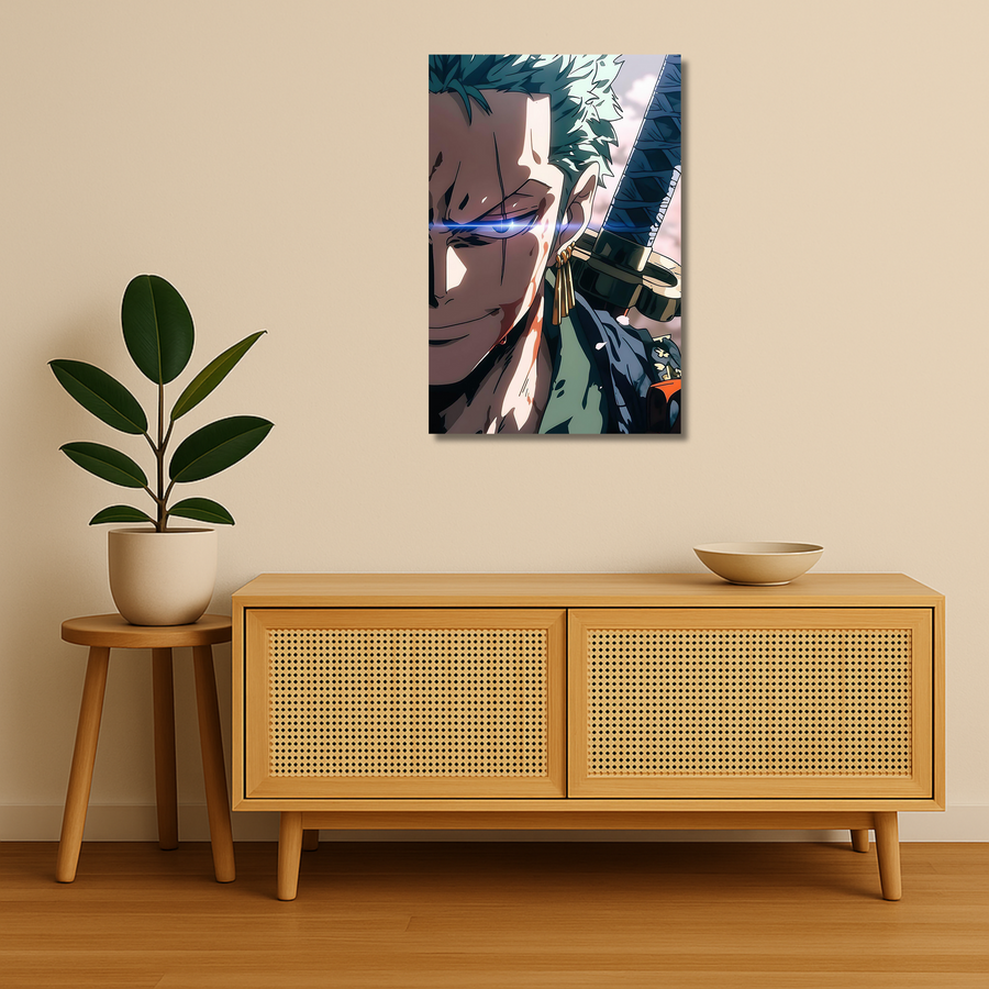 One Piece Metal Poster - Santoryu Surge | Anime Wall Art India