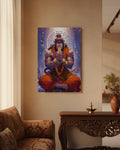 Indian Gods - Hanuman Ji Metal Wall Art | Devotional Painting | PopArto Metal Poster