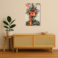 Pop Art Metal Poster - Neon Overdrive | Aesthetic Wall Art India