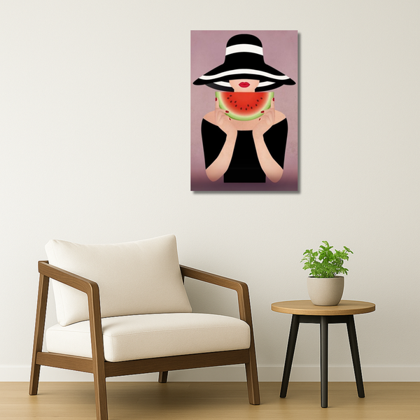 Pop Art Metal Poster - MelonMood | Aesthetic Wall Art India