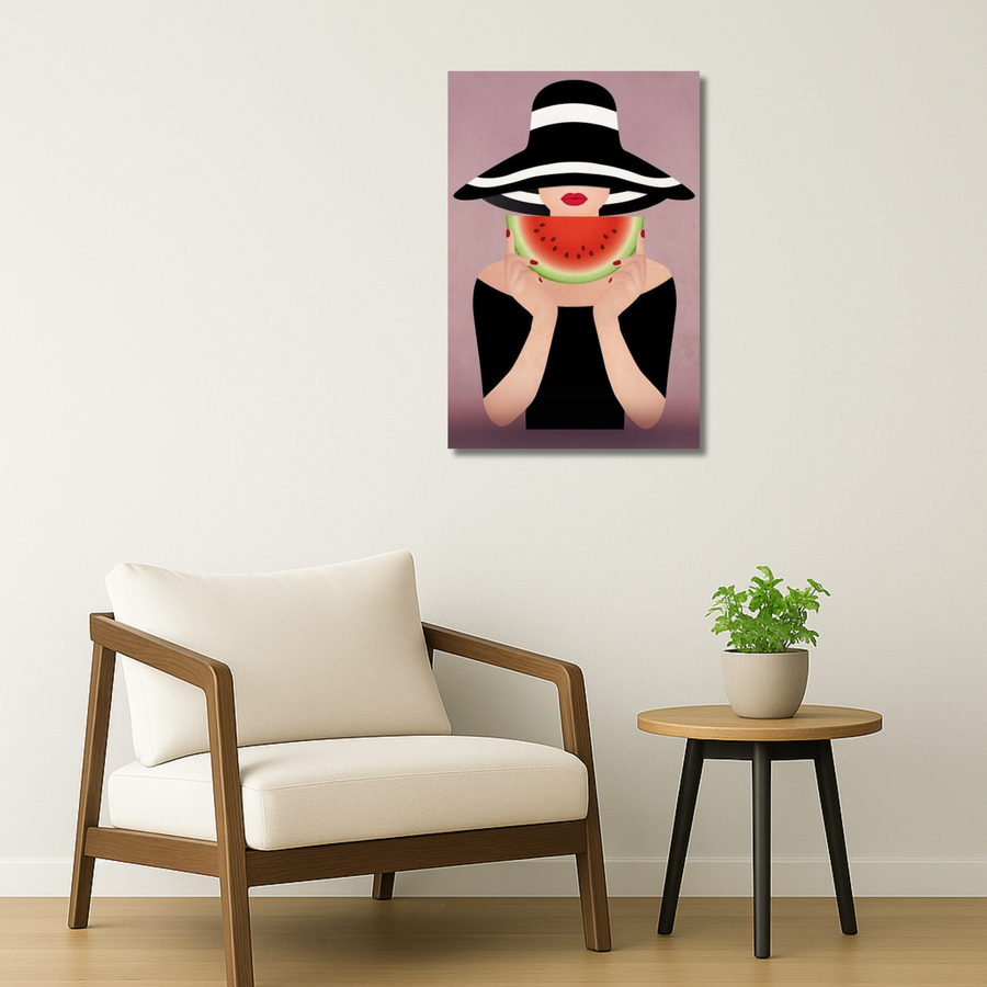 Pop Art Metal Poster - MelonMood | Aesthetic Wall Art India