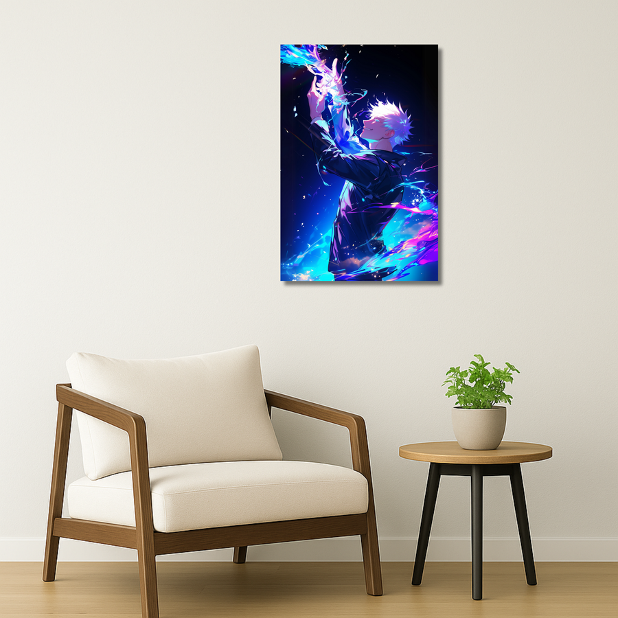 Jujutsu Kaisen Metal Poster - Infinity Surge | Anime Wall Art India