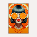 Pop Art Metal Poster - Citrus Bold | Aesthetic Wall Art India